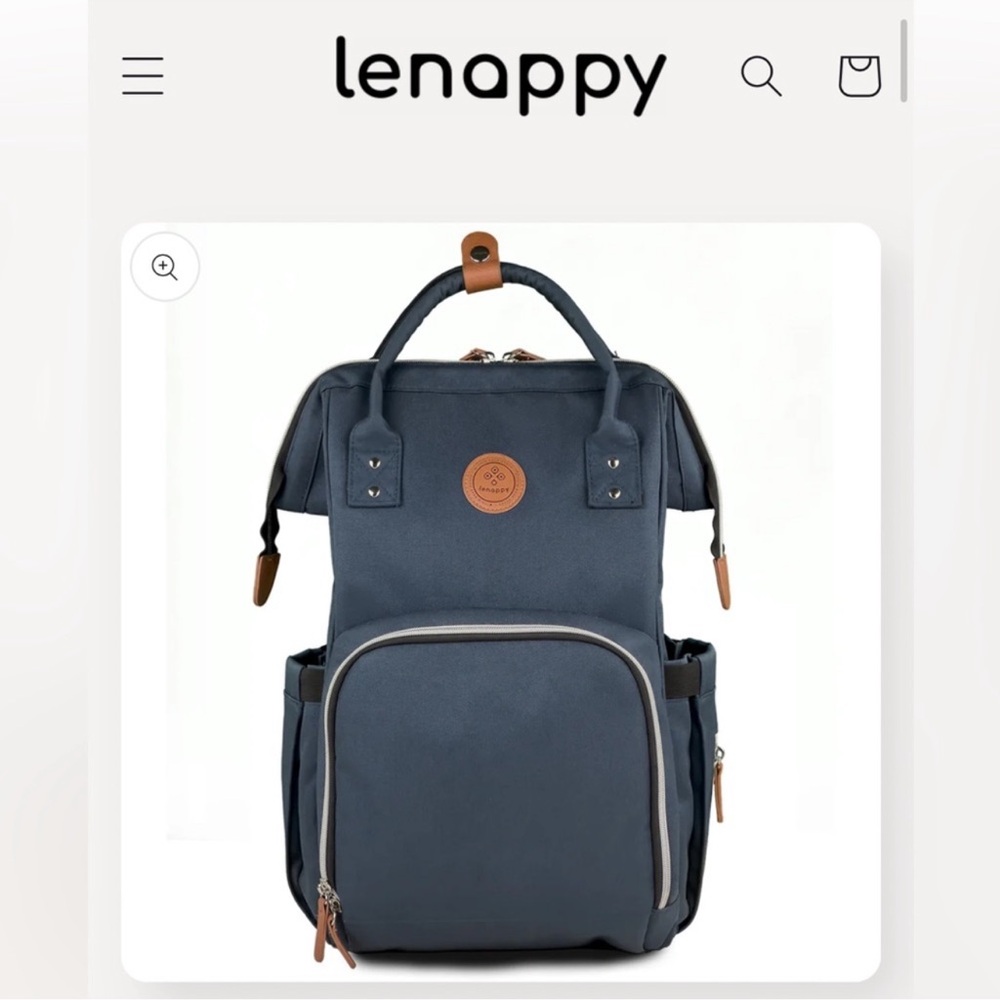 Lenappy the Richie Midnight Blue Diaper Bag.